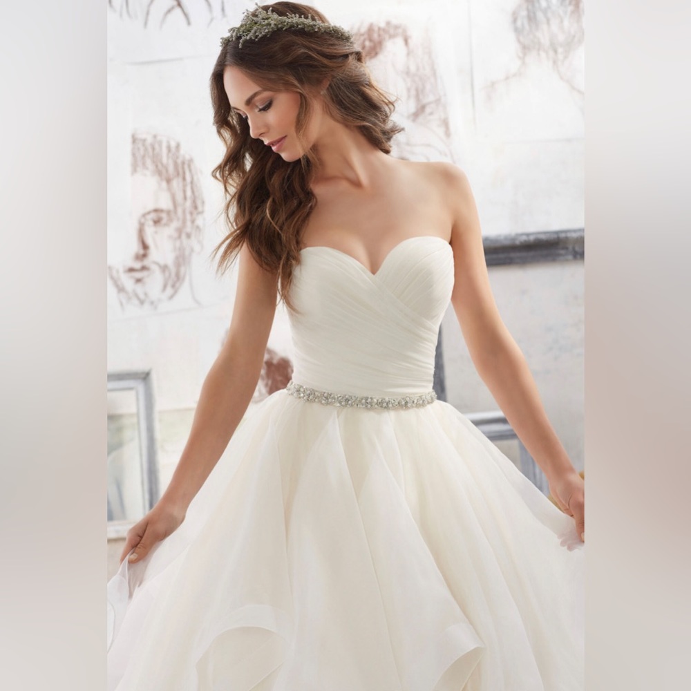 Mori Lee Madeline Gardner Wedding Dress Style Marissa 5504 - Picture 2 of 6